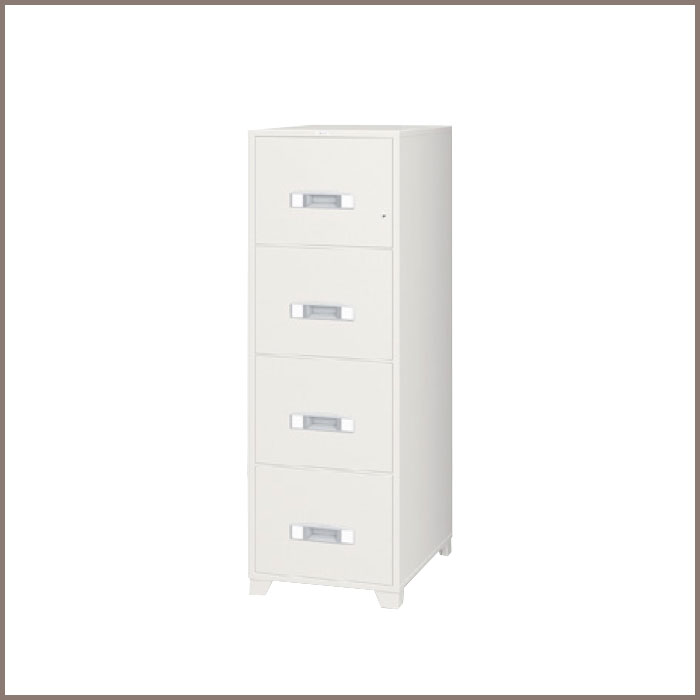EA4L-4: 460.4Wx760.5Dx1451H, NET WT. : 260 Kgs. CAPACITY : 150 Liters ACCESSORIES : 4 Drawers JIS FIRE RATING : 1 Hr.