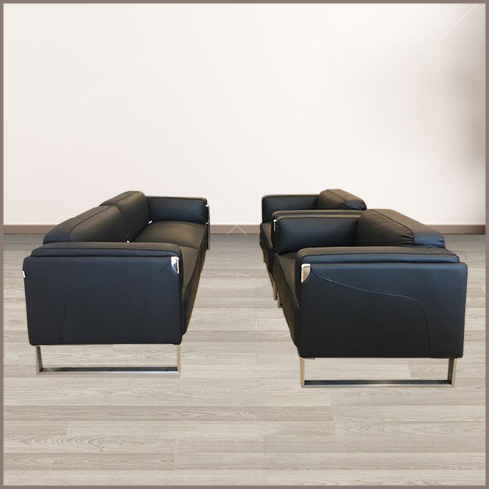 SOFA S91 Black Leather (W1900xD760xH750) From TAIWAN 