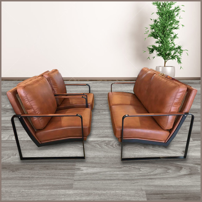 SOFA S92-D,PVC Brown(W1500xD850xH850) From TAIWAN