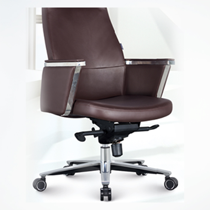 Office Chair F1815B-BROWN PU   W630xD760xH1080MM