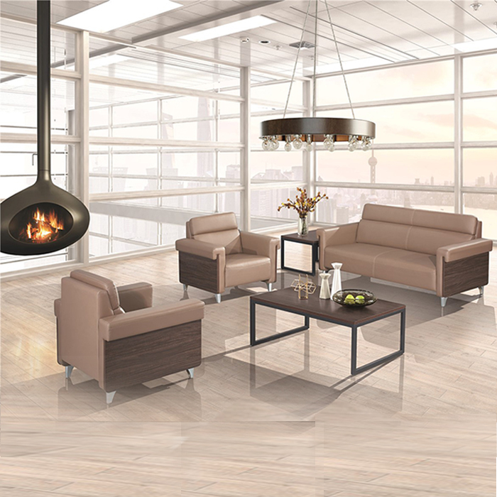 SOFA 1868-BEIGE PU    W1870 X D800 X H850MM