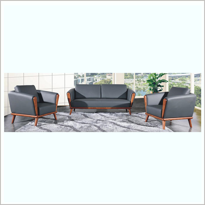 SOFA W18003-BLACK PU 1SEAT W860 X D750 X H860MM