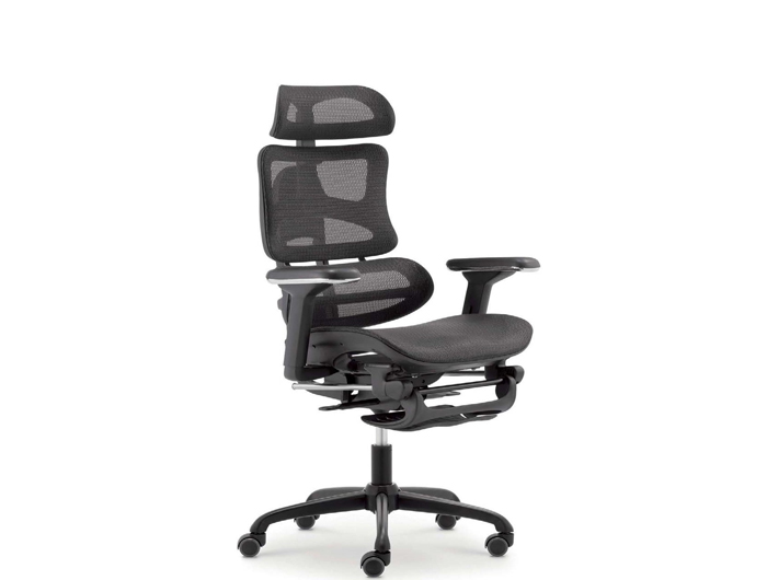 CMB187A-1 Swivel Net Chair with Footrest. Brand: CENTURY. Made In China.