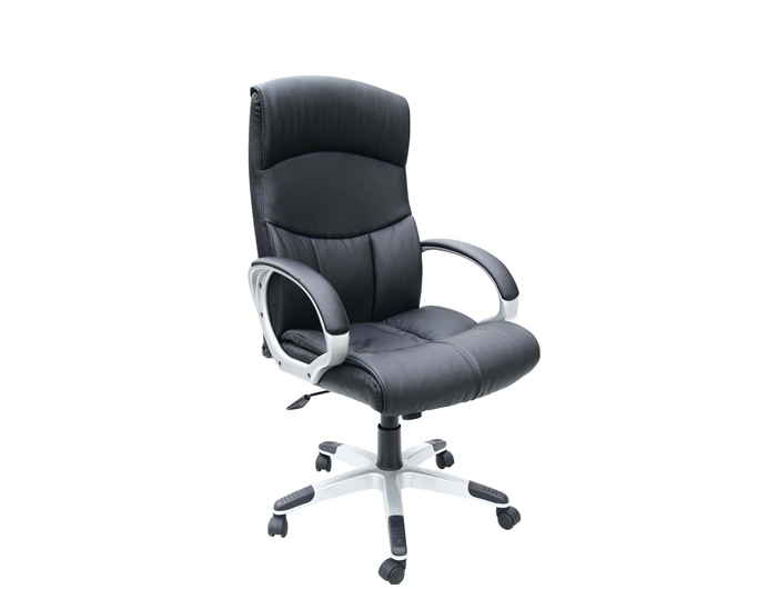 EX308-BLACK Office Swivel Leather Chair (W560xD640xH1180mm). Brand: CENTURY. Made In China.