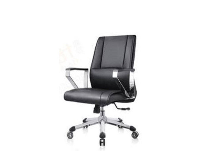 2030B-BLACK PU Medium Back Swivel Chair. Brand: CENTURY. Made In China.