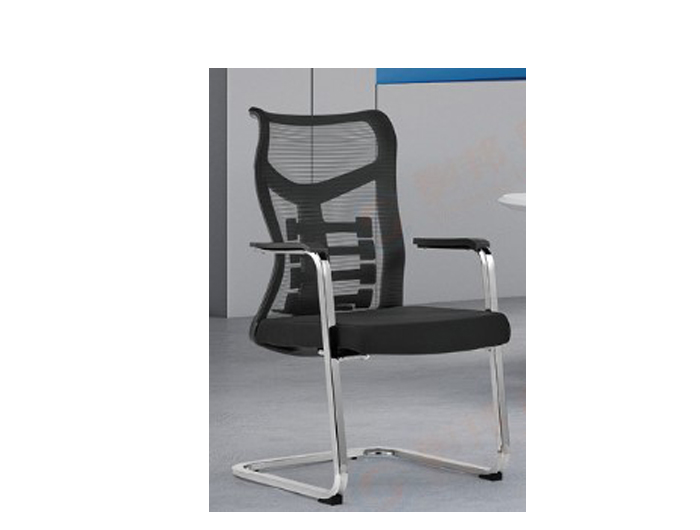 D031-BLACK Visitor Net Chair Chrome Leg. Brand: CENTURY. Made In China.